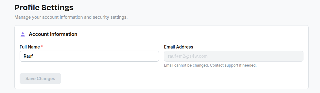 Profile management
